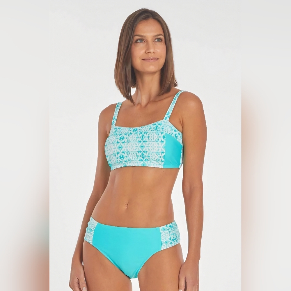 Cabana Life Turquoise Tile-Panel Tank Bikini